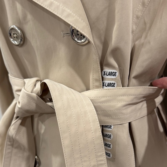 NWT Michael Kors Trench Coat – Beige, Size XL - Picture 6 of 16